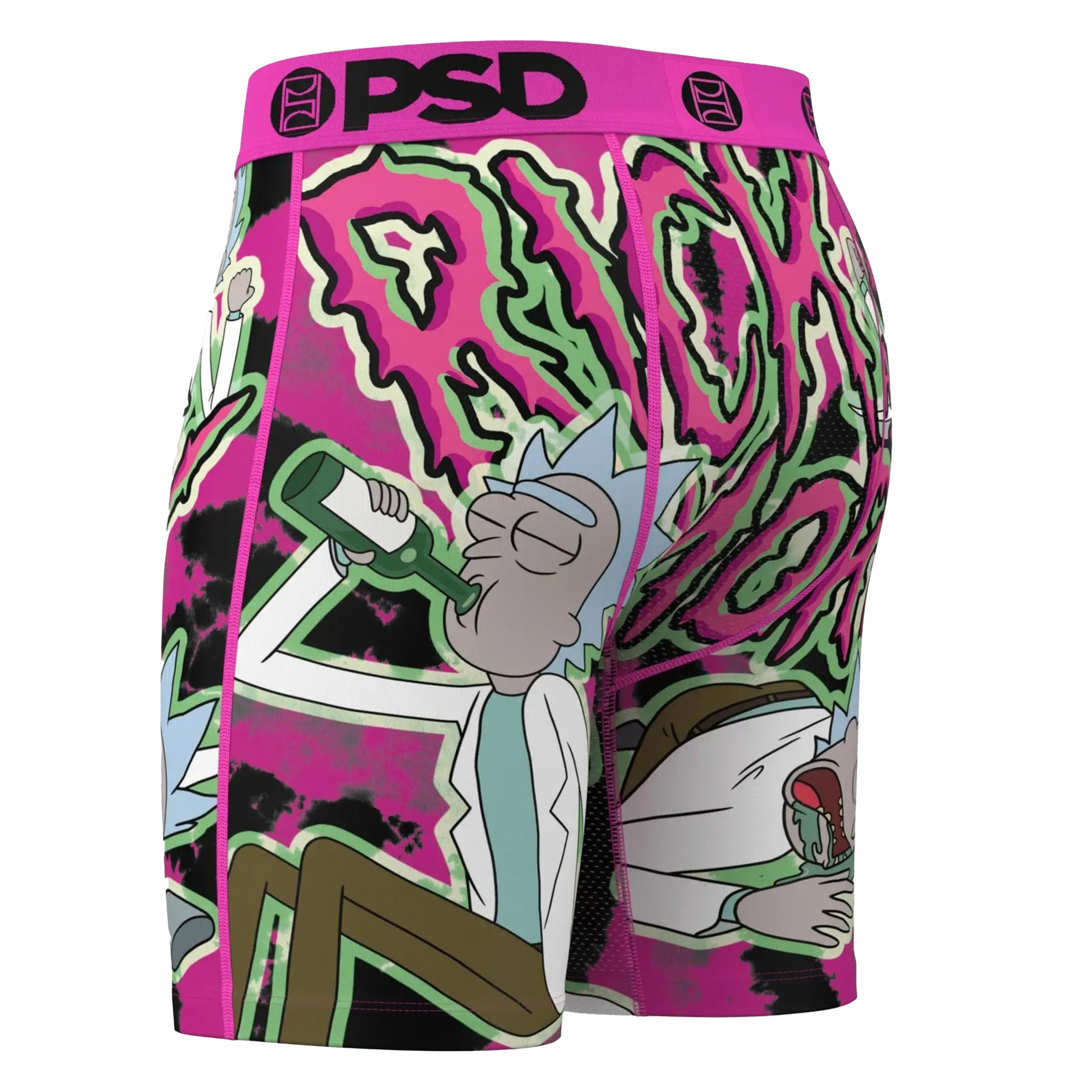 Rick and Morty Tie-Dye Drinks PSD Boxer Briefs